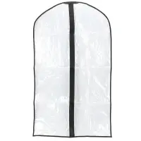 Huse plastic groase cu fermoar pentru haine - transparent - 60x100cm - Default Title