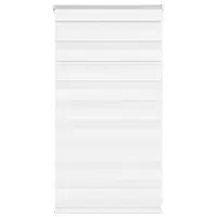 vidaXL Jaluzea tip zebra alb lățime țesătură 70,9 cm poliester