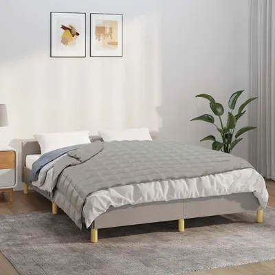vidaXL Pătură cu greutăți, gri, 150x200 cm, 7 kg, material textil