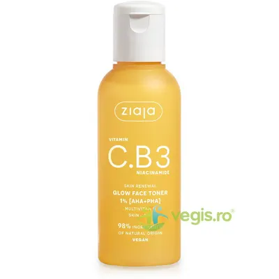Lotiune Tonica pentru Fata cu Acid 1% (AHA+PHA), Vitamina C.B3 si Niacinamide 120ml