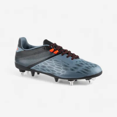 Ghete Rugby Hybride ADVANCE R500 SG Gri-Portocaliu Bărbați