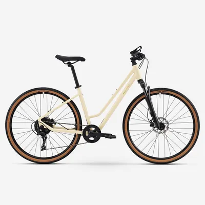 Bicicletă polivalentă cadru jos ACTV 500 Galben
