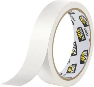 Bandă adezivă din hârtie Deli Stick Up - EA512, 20 mm х 20 m
