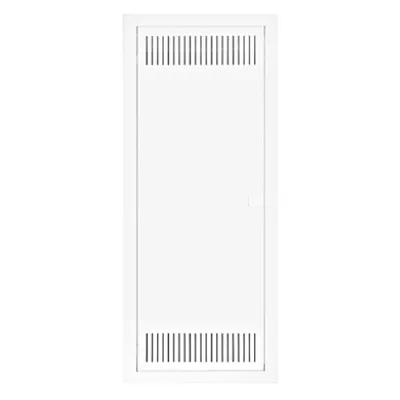 Flush-mounted media enclosure 5-rows - partition wall