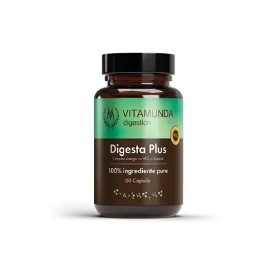 Hypernatura Vitamunda Digesta Plus - hipoclorhidrie și digestie gastrică - 60 cps