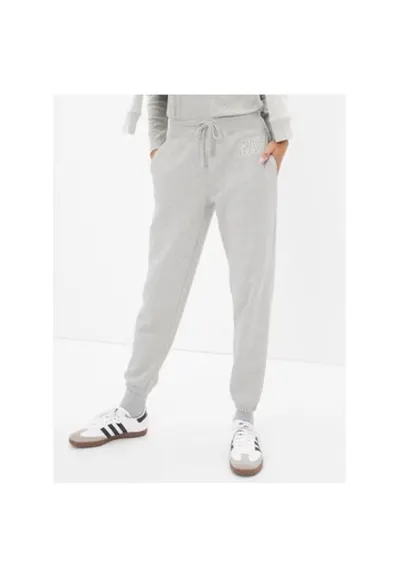Pantaloni dama - 303615505 - Bumbac - Gri - Gri