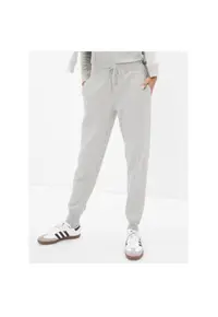 Pantaloni dama - 303615505 - Bumbac - Gri - Gri