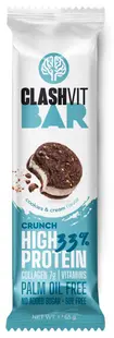 ClashVit baton proteic crunch, cremă biscuiți, 65 g