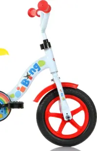 Bicicleta pentru copii Dino Bikes Bing, 10 inch, inaltime utilizator 78-90 cm, roti ajutatoare, sa reglabila, greutate admisa 30 kg