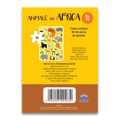 Puzzle: Animale din Africa