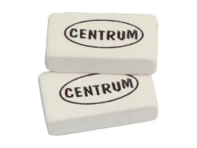 Radiera pentru creion, alba, mini, Centrum