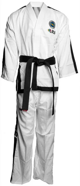 Dobok Master Instructor "Air Deluxe", aprobat ITF, Top Ten, Alb, 160 cm
