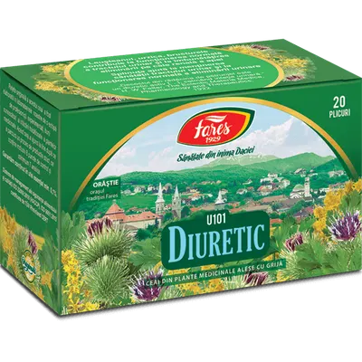 Ceai Diuretic U101, 20 plicuri, Fares