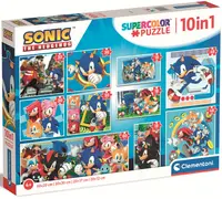 Puzzle pentru copii Clementoni 10 în 1 - Sonic