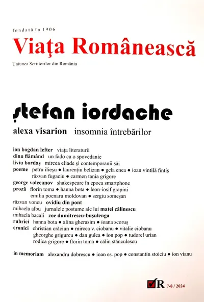 Revista Viața Românească 7-8/2024