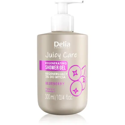 Delia Cosmetics Juicy Care Blueberry gel de dus regenerabil 300 ml