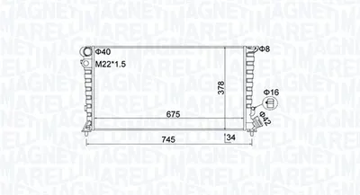 Radiator Racire Motor Potrivit Citroen Berlingo, Berlingo Minivan, Xsara; Peugeot 306, Partner, Partner Minivan 1.5d-2.0d