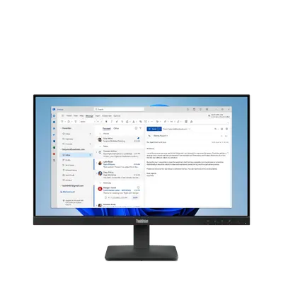 Monitor Commercial Lenovo ThinkVision S24-4e, 23.8", 1920 x 1080 pixeli, Black, 3 ani Garantie