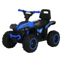 ATV fara pedale pentru copii Novokids Little Monster Albastru cu melodii si lumini, maxim 25 kg, sezut confortabil