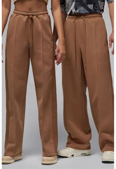 Pantaloni de trening cu snururi - Maro camel