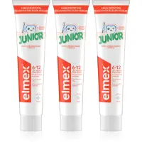 Elmex Junior 6-12 Years Pasta de dinti pentru copii. 3x75 ml