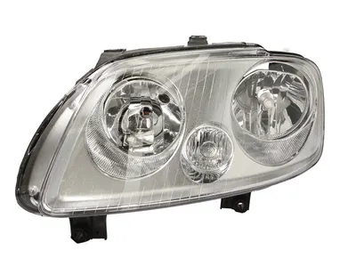 Far stanga potrivit VW CADDY III, TOURAN - (H1/H7, reglaj electric, fundal cromat)