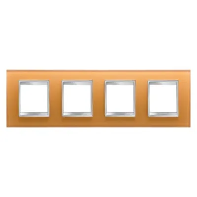 Placa ornament CProiector HORUS LUX international - IN GLASS - 2+2+2+2 modul HORIZONTAL - OCHRE - CProiector HORUS