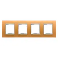 Placa ornament CProiector HORUS LUX international - IN GLASS - 2+2+2+2 modul HORIZONTAL - OCHRE - CProiector HORUS