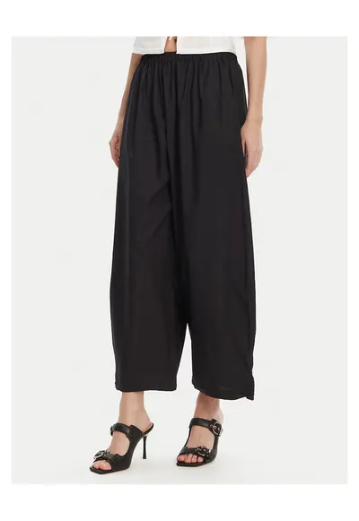 Pantaloni largi pentru dama negru