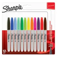 Marker permanent 0.9mm, varf rotund, 12culori/set, Sharpie