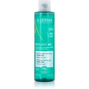 A-Derma Biology AC gel spumant de curatare pentru ten gras și mixt