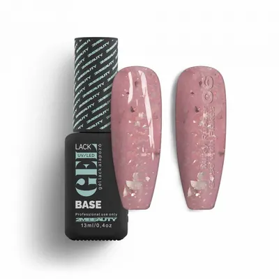 Oja Semi GELlack 2M Hema Free Milky Rubber Base with Flakes Nr. 06