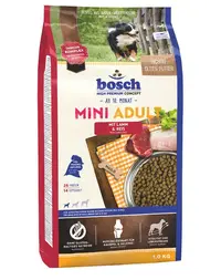 BOSCH Mini Adult Hrana uscata caini adulti de talie mica, cu miel si orez 1 kg