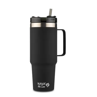 Cana termoizolanta calatorii Nava Negru 900 ml