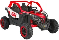 Mașinuță electrică jeep Moni - Typhoon KKL-808, roşu