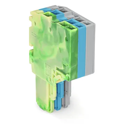 2-conductor female connector; 1.5 mm²; 3-pole; 1,50 mm²; green-yellow, blue, gray