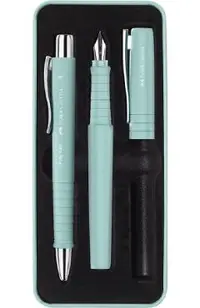 Set stilou B + Pix XB Poly. Bleu caraibe