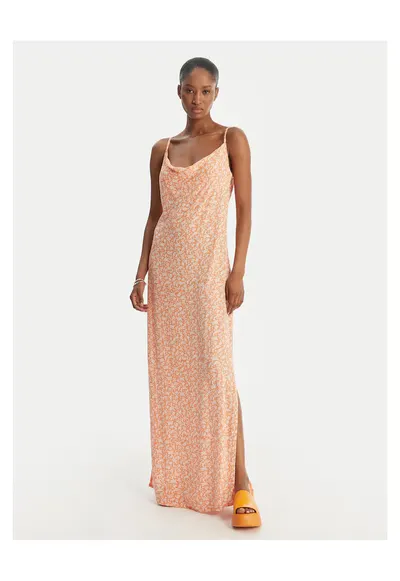Rochie de vara - portocalie - viscoza