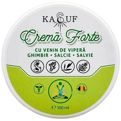 Crema Forte cu Venin de Vipera, Ghimbir, Salcie, Salvie 100ml