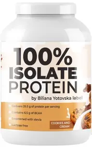 100% Protein isolate, fursec, 810 g, BY Supplements