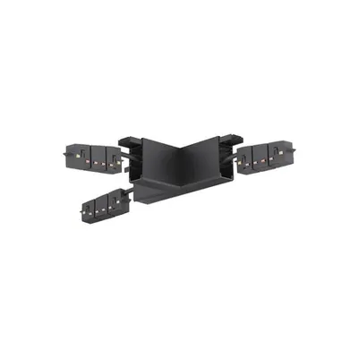 BREDA MAGNETIC Nisipiu Negru Aluminiu Connector T Corner Connector For Surface & Suspend Mounted