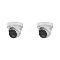 PROMO - Pachet camere supraveghere IP Dome Hybrid Light Hikvision Hilook IPC-T240HAP-LUF/SL(2.8MM), 4 MP, 2.8 mm, IR/Lumina alba 30 m, microfon si difuzor, slot card, PoE, pret redus 50% la al doilea produs