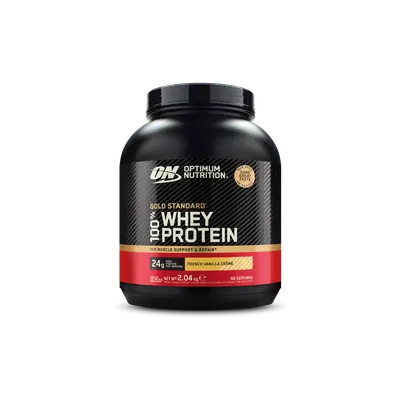 Pudra proteica proteine din zer 100% whey gold standard Crema vanilie, 2.04kg, Optimum Nutrition