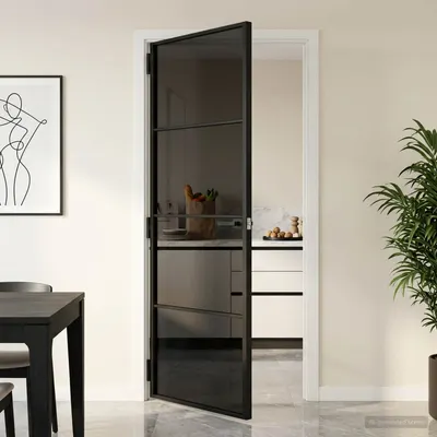 vidaXL Ușă de interior 83 x 201,5 cm Sticlă Temperată și Aluminiu
