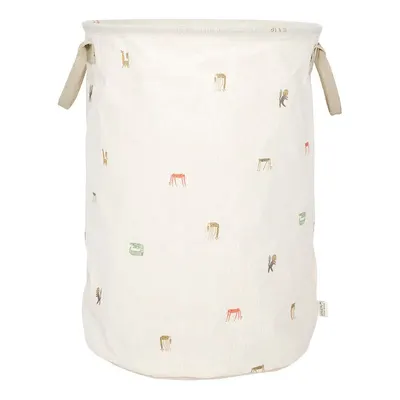 Coș de jucării pentru copii crem din material textil ø 54x38 cm Moira – OYOY Mini