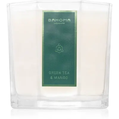 Bahoma London Octagon Collection Green Tea & Mango lumânare parfumată 180 g