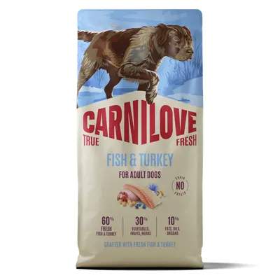 Carnilove True Fresh Dog Dry Fish & Turkey Adult All Breeds 12 kg