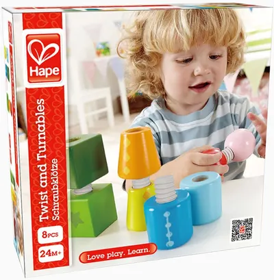Jucarie pentru copii de aranjat si infiletat Hape, din lemn