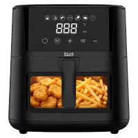 Friteuza cu aer cald iHunt Bro Air Fryer Ultra 4.2L, 1200W, Temperatura reglabila 80-200 C, Ecran touch, 7 programe automate, Compacta