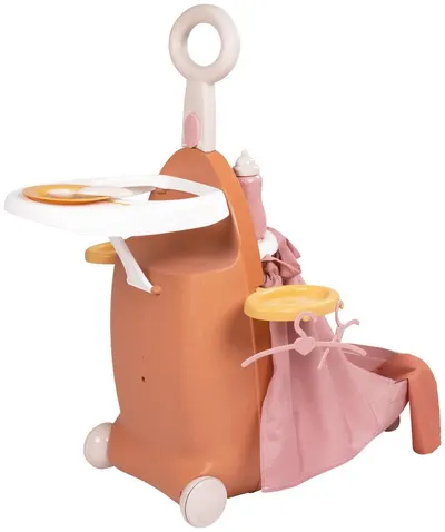 Jucărie 3 în 1 pentru copii Smoby Baby Nurse -Troler pentru păpuși cu 6 accesorii